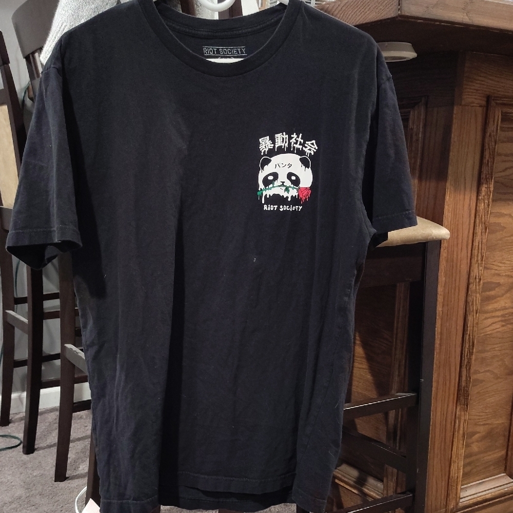 Riot Society Black Graphic T-Shirt for Men